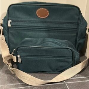 Green Canvas Messenger Bag